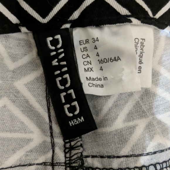 new divided super slim chevron print pants - Picture 2 of 4